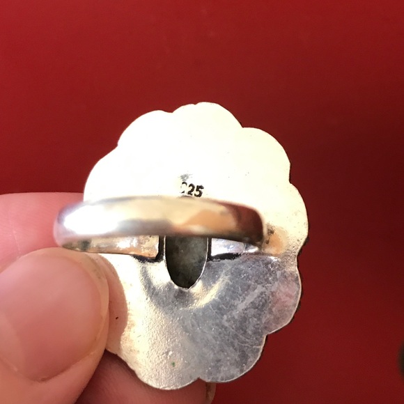 Lapis silver ring size 10 - Picture 4 of 4
